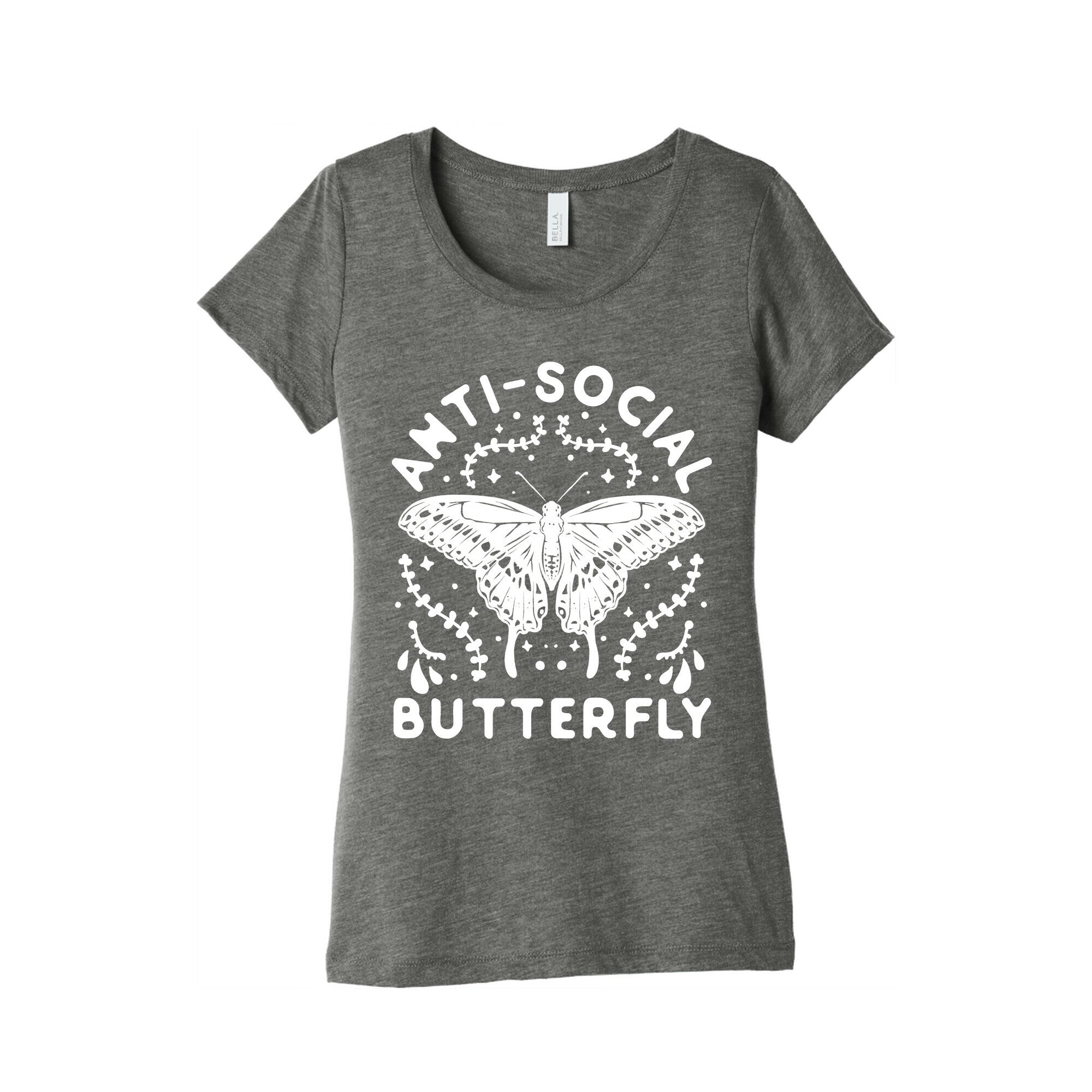 Anti-Social Butterfly Women's Triblend Tee